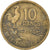 Moneta, Francia, Guiraud, 10 Francs, 1950, Paris, MB+, Alluminio-bronzo