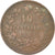 Coin, Italy, Vittorio Emanuele II, 10 Centesimi, 1863, VF(30-35), Copper