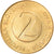 Moneda, Eslovenia, 2 Tolarja, 1996, MBC, Níquel - latón, KM:5