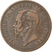 Coin, Italy, Vittorio Emanuele II, 5 Centesimi, 1862, Naples, VF(30-35), Copper