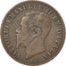 Munten, Italië, Vittorio Emanuele II, 2 Centesimi, 1861, Milan, ZF, Koper