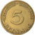 Münze, Bundesrepublik Deutschland, 5 Pfennig, 1949, Stuttgart, SS, Brass Clad