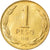 Monnaie, Chile, Peso, 1989, Santiago, TTB, Aluminum-Bronze, KM:216.2