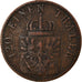 Coin, German States, PRUSSIA, Wilhelm I, 3 Pfennig, 1865, VF(30-35), Copper