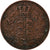 Coin, German States, BADEN, Friedrich I, 1/2 Kreuzer, 1866, EF(40-45), Copper