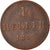 Coin, German States, FRANKFURT AM MAIN, Heller, 1855, EF(40-45), Copper, KM:351