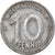 Coin, GERMAN-DEMOCRATIC REPUBLIC, 10 Pfennig, 1948, Berlin, VF(20-25), Aluminum