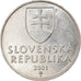 Moneta, Slovacchia, 2 Koruna, 2001, MB+, Acciaio placcato nichel, KM:13