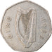 Monnaie, IRELAND REPUBLIC, 50 Pence, 1988, TB+, Copper-nickel, KM:24