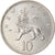 Moneta, Wielka Brytania, Elizabeth II, 10 New Pence, 1975, AU(55-58)