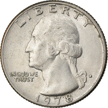 Monnaie, États-Unis, Washington Quarter, Quarter, 1978, U.S. Mint, Denver, TB+