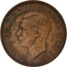 Moneta, Wielka Brytania, George VI, Farthing, 1950, VF(30-35), Bronze, KM:867