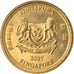 Moneta, Singapore, 5 Cents, 2007, Singapore Mint, BB, Alluminio-bronzo, KM:99