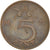 Münze, Niederlande, Juliana, 5 Cents, 1976, S+, Bronze, KM:181