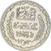 Moneda, Túnez, Ahmad Pasha Bey, 5 Francs, 1934, Paris, MBC, Plata, KM:261