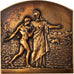 Francia, medalla, Art Nouveau, Agriculture, Le Semeur, Henri Dubois, EBC, Bronce