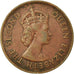 Moeda, Maurícia, Elizabeth II, 5 Cents, 1975, VF(30-35), Bronze, KM:34