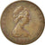 Moneda, Isla de Man, Elizabeth II, 2 Pence, 1978, MBC, Bronce, KM:34