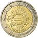 Belgien, 2 Euro, 10 years euro, 2012, VZ, Bi-Metallic, KM:315