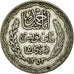 Moneta, Tunisia, Ahmad Pasha Bey, 5 Francs, 1936, Paris, AU(50-53), Srebro