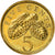 Munten, Singapur, 5 Cents, 2009, Singapore Mint, ZF, Aluminum-Bronze, KM:99