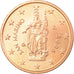 San Marino, 2 Euro Cent, 2006, UNZ, Copper Plated Steel, KM:441