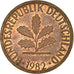 Münze, Bundesrepublik Deutschland, Pfennig, 1982, Karlsruhe, SS, Copper Plated