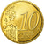 França, 10 Euro Cent, 2009, Proof, MS(65-70), Latão, KM:1410