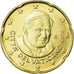 VATICAN CITY, 20 Euro Cent, 2008, MS(63), Brass, KM:386