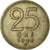 Munten, Zweden, Gustaf V, 25 Öre, 1944, ZF, Zilver, KM:816