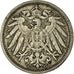Moneda, ALEMANIA - IMPERIO, Wilhelm II, 10 Pfennig, 1901, Karlsruhe, BC+, Cobre
