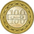 Coin, Bahrain, Hamed Bin Isa, 100 Fils, 2005, EF(40-45), Bi-Metallic, KM:26