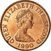 Moeda, Jersey, Elizabeth II, Penny, 1990, AU(55-58), Bronze, KM:54