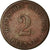 Coin, GERMANY - EMPIRE, Wilhelm I, 2 Pfennig, 1875, Munich, VF(20-25), Copper