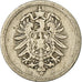 Monnaie, GERMANY - EMPIRE, Wilhelm I, 5 Pfennig, 1876, Munich, TB