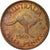 Moneta, Australia, Elizabeth II, 1/2 Penny, 1960, VF(20-25), Bronze, KM:61