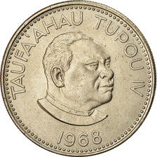 Moneta, Tonga, King Taufa'ahau Tupou IV, 10 Seniti, 1968, EF(40-45)