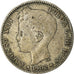 Moeda, Espanha, Alfonso XIII, Peseta, 1902, Madrid, VF(30-35), Prata, KM:706