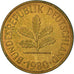 Münze, Bundesrepublik Deutschland, 5 Pfennig, 1980, Hambourg, SS, Brass Clad