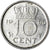 Moneta, Holandia, Juliana, 10 Cents, 1980, EF(40-45), Nikiel, KM:182