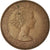 Coin, Great Britain, Elizabeth II, 1/2 Penny, 1957, EF(40-45), Bronze, KM:896