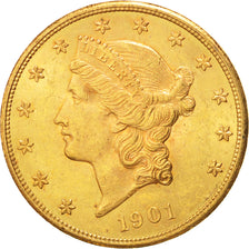 Stati Uniti, Liberty Head, $20, Double Eagle, 1901, U.S. Mint, San Francisco,...