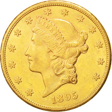 États-Unis, 20 Dollars or Liberty Head, 1895 San Francisco, KM 74.3