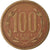 Monnaie, Chile, 100 Pesos, 1989, Santiago, TB+, Aluminum-Bronze, KM:226.2