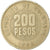 Coin, Colombia, 200 Pesos, 1995, EF(40-45), Copper-Nickel-Zinc, KM:287