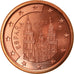 Spain, 5 Euro Cent, 2004, AU(55-58), Copper Plated Steel, KM:1042