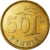 Moneda, Finlandia, 50 Penniä, 1985, MBC, Aluminio - bronce, KM:48