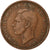 Moeda, Grã-Bretanha, George VI, Penny, 1940, VF(30-35), Bronze, KM:845