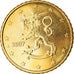 Finlande, 50 Euro Cent, 2007, SUP, Laiton, KM:128