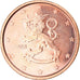 Finlandia, 2 Euro Cent, 2008, SPL-, Acciaio placcato rame, KM:99